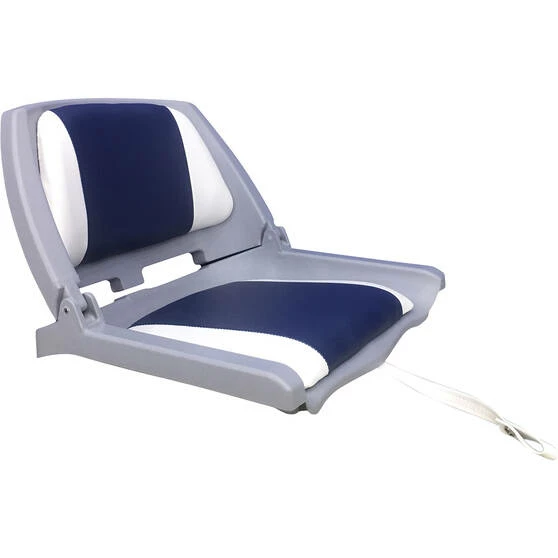 Bowline Padded Folding Tinnie Seat Blue 2 Bowline Padded Folding Tinnie Seat Blue - Image 2