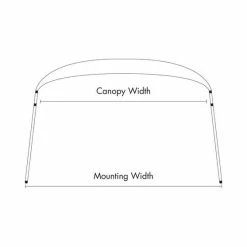 Bowline Navy Bimini Kit 4 Bow 1.5-1.7m -Marine Electronics shop BCF 574102 03 hi res