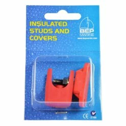 BEP Single Insulated 6mm Stud With Red Cover