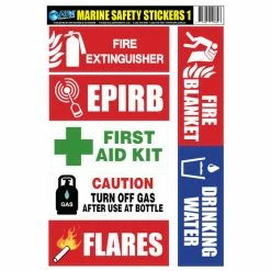 AFN Marine Safety Stickers Style 1