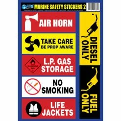 AFN Marine Safety Stickers Style 2