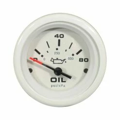 Veethree Arctic Oil Pressure Gauge 0-80 PSI