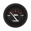 Veethree Black Amega Trim Gauge For Mercury, Mariner And Yamaha Outboards