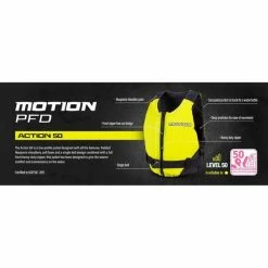 Motion Action Adult Yellow PFD 50 -Marine Electronics shop BCF 631105 03 hi res
