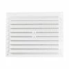 BLA Rectangular Louvre Vent White With Screen