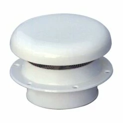 BLA Mushroom Vent White Plastic